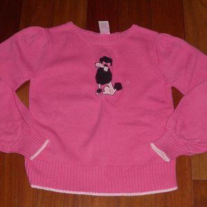Gymboree Tres Chic poodle sweater size 10 EUC